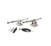 SPITBOARDS Fingerboard Pro Trucks by da 34 mm, Real Lock, Urethane Bushings, Optimized Hanger, larghezza 34 mm, per tuning e assemblaggio delle dita (Chrome Silver)