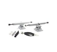 SPITBOARDS Fingerboard Pro Trucks by, Real Lock-Nuts, Rubber O-Ring Urethane Bushings, Optimized Hanger, larghezza 34 mm, per tuning e assemblaggio (bianco)