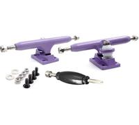 SPITBOARDS Fingerboard Pro Trucks by, Real Lock-Nuts, Single Axis, Kingpins, Rubber O-Ring Urethane Bushings, Optimized Hanger, Width 32 mm per tuning e assemblaggio (viola)