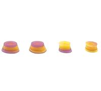 SPITBOARDS Fingerboard Swirl Bushings Duro Series 78A giallo-marrone