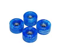 SPITBOARDS Ruote a spirale in uretano 60D con veri cuscinetti a sfera professionali, qualità CNC, colore blu