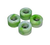 SPITBOARDS Ruote a spirale in uretano 60D con veri cuscinetti a sfera professionali, qualità CNC, colore verde