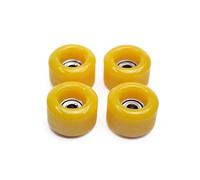 SPITBOARDS® Ruote per tastiera in uretano 60D con cuscinetti a sfera veri, qualità CNC, colore giallo