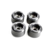 SPITBOARDS® Ruote per tastiera in uretano 60D con cuscinetti a sfera veri, qualità CNC, colore grigio