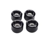 SPITBOARDS® Ruote per tastiera in uretano 60D con cuscinetti a sfera veri, qualità CNC, colore nero