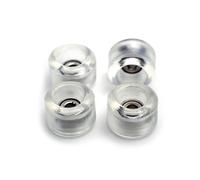 SPITBOARDS® Ruote per tastiera in uretano 60D con cuscinetti a sfera veri, qualità CNC, trasparenti