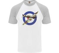Spitfire Mod Raf Seconda Guedda Mondiale Fighter Aereo Britannico Uomo S/S