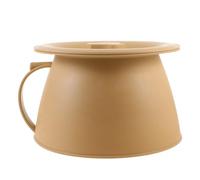 Spittoon in Plastica Rosa con Coperchio e Maniglia per Letto | Leggero e Antiscivolo, per Domiciliari e Auto, Aiuta a Restare a Letto senza Bagno