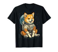 Spitz Finlandese Cane Motivo Pet Occhi Blu Spitz Finlandese Maglietta