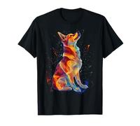 Spitz finlandese Motivo Cane Pet Illustrazione Finlandese Spitz Maglietta