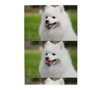 Spitz giapponese, cane da compagnia, Puzzle da 1000 pezzi, puzzle in legno per tutta la famiglia, decorazione da parete per adulti e ragazzi