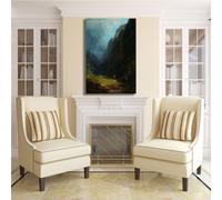 Spitzweg alta valle alpina design quadro stampa tela dipinto telaio arredo casa