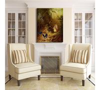 Spitzweg cacciatore di farfalle quadro stampa tela dipinto telaio arredo casa