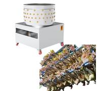 Spiumatrice per polli, Spiumatrice per polli commerciale da 50 litri, 110 V 220 V, Macchina per la rimozione rapida delle piume per pollame, uccelli, anatre, quaglie, piccioni