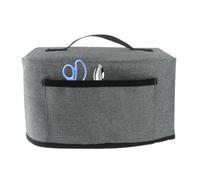 Spizummp Copertura antipolvere per tazze, pressata a caldo, con tasca in rete, borsa da viaggio portatile per forniture artigianali, senza cerniera, manico superiore, grigio, Refer to description,