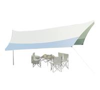 Spizummp Parasole per patio | 5,2 x 4,5 m protezione solare esterna, ombra esterna indispensabile, per esterni, spiaggia, picnic, campeggio, cortile, giardino, patio, prato