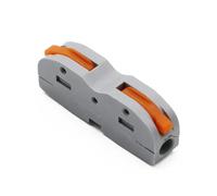 SPL-1 Mini connettore rapido rapido for cavo universale compatto connettore di giunzione for cablaggio a molla connettore conduttore plug-in for LED(Gray,2PCS)