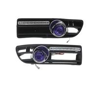 SPLACK Coppia Di Fendinebbia Con Griglia Copertura E Cavi Per VW Per Bora 1999-2004 Paraurti Anteriore Antinebbia 1J5853665B Freccia Specchietto Laterale Led(Pair Purple)