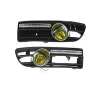 SPLACK Coppia Di Fendinebbia Con Griglia Copertura E Cavi Per VW Per Bora 1999-2004 Paraurti Anteriore Antinebbia 1J5853665B Freccia Specchietto Laterale Led(Pair Yellow)