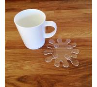 Splash a Forma Di Sottobicchiere Set - Trasparente