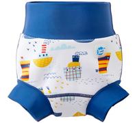 Splash About Happy Nappy Pannolino da Nuoto Riutilizzabile And Toddler Swim, Tug Boats, 3-6 Mesi Baby Boys