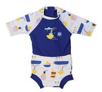 Splash About Happy Nappy Tuta da Sole con Pannolino da Bagno Baby And Toddler Swim, Tug Boats, 12-24 Mesi Unisex