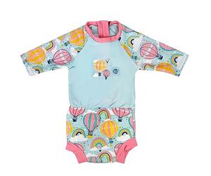 Splash About Happy Nappy Tuta del Sole con pannolino da bagno riutilizzabile, Up & Away, 6-14 Mesi