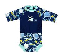 Splash About Happy Nappy Tuta del Sole con pannolino da bagno riutilizzabile, Up in the Air, 3-8 Mesi