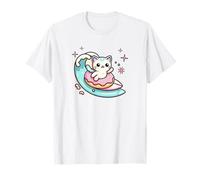 Splash And Purr - Gatto Carino con Palla di Pelo Maglietta