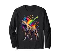 Splash Art African Wild Dog Maglia a Manica