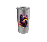 Splash Art Bouvier Des Flandres Bicchiere termico in acciaio inox doppia parete