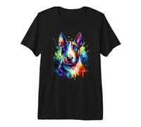 Splash Art - Bull Terrier Inglese Bull Terrier Bullie Dog Maglietta Premium