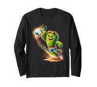 Splash Art Cactus Volleyball Player Maglia a Manica