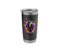 Splash Art Coonhound Coon Dog Bicchiere termico in acciaio inox doppia parete