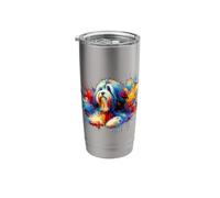 Splash Art Coton de Tulear Bicchiere termico in acciaio inox doppia parete