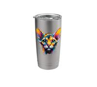 Splash Art Devon Rex Pixie Cats Bicchiere termico in acciaio inox doppia parete