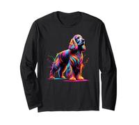 Splash Art English Cocker Spaniel Spaniels Maglia a Manica