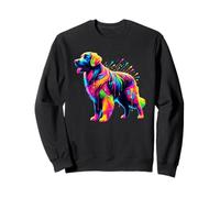Splash Art Flat-Coated Retriever Felpa