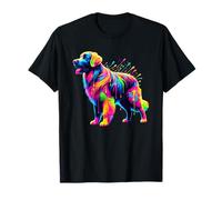 Splash Art Flat-Coated Retriever Maglietta