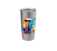 Splash Art Frisbee Disc Golf Player Dischi Volanti Golf Bicchiere termico in acciaio inox doppia parete