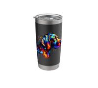 Splash Art German Shorthaired Pointer Dog GSP Bicchiere termico in acciaio inox doppia parete
