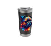 Splash Art Griffon Belge Brussels Griffon Bicchiere termico in acciaio inox doppia parete