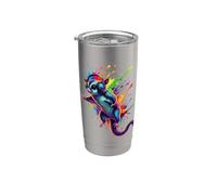 Splash Art Headphone Sugar Glider Bicchiere termico in acciaio inox doppia parete
