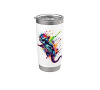 Splash Art Headphone Sugar Glider Bicchiere termico in acciaio inox doppia parete