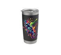 Splash Art Headphone Sugar Glider Bicchiere termico in acciaio inox doppia parete