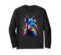Splash Art Kerry Blue Terrier Maglia a Manica