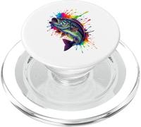 Splash Art Largemouth Bass Fishing PopSockets PopGrip per MagSafe
