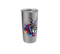 Splash Art Lince Linci Bicchiere termico in acciaio inox doppia parete