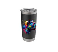 Splash Art Pantera Pantere Bicchiere termico in acciaio inox doppia parete