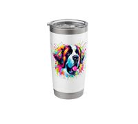 Splash Art Saint Bernard St. Bernard Bicchiere termico in acciaio inox doppia parete